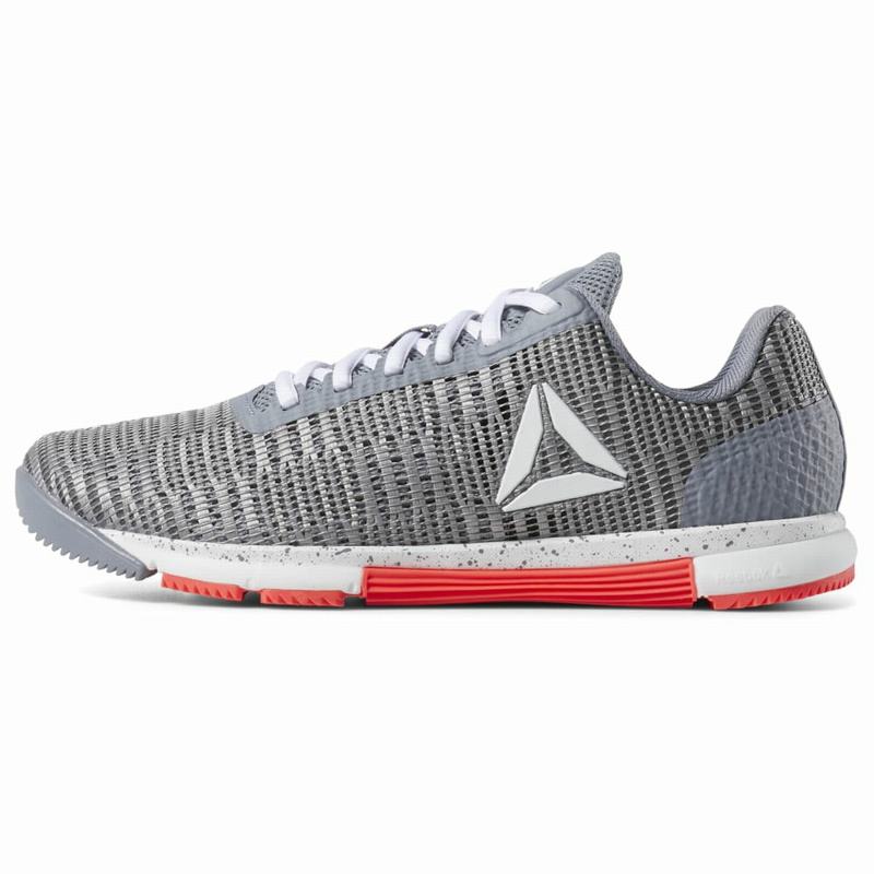 Reebok Speed Tr Flexweave® Botasky Damske - Siva/Biele/Červené AN2321UC